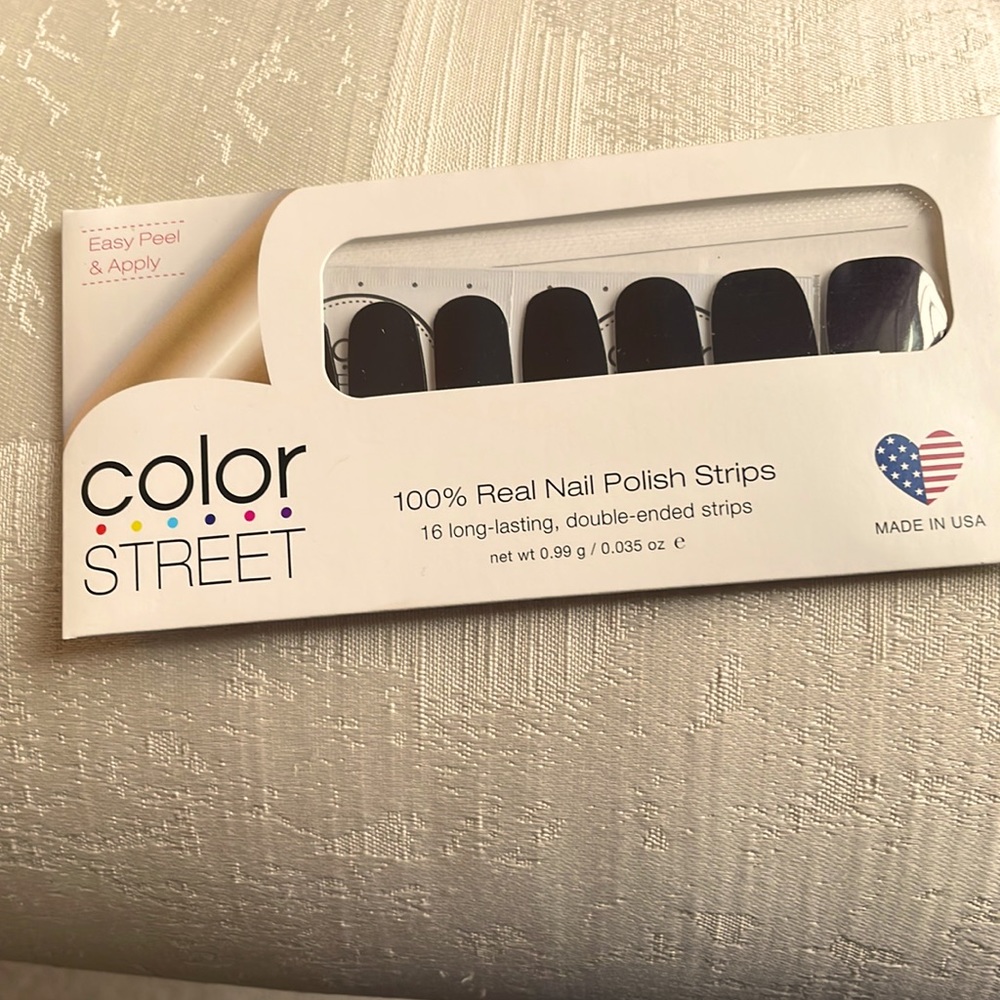 COLOR STREET BLACK NAIL POLISH STRIPS